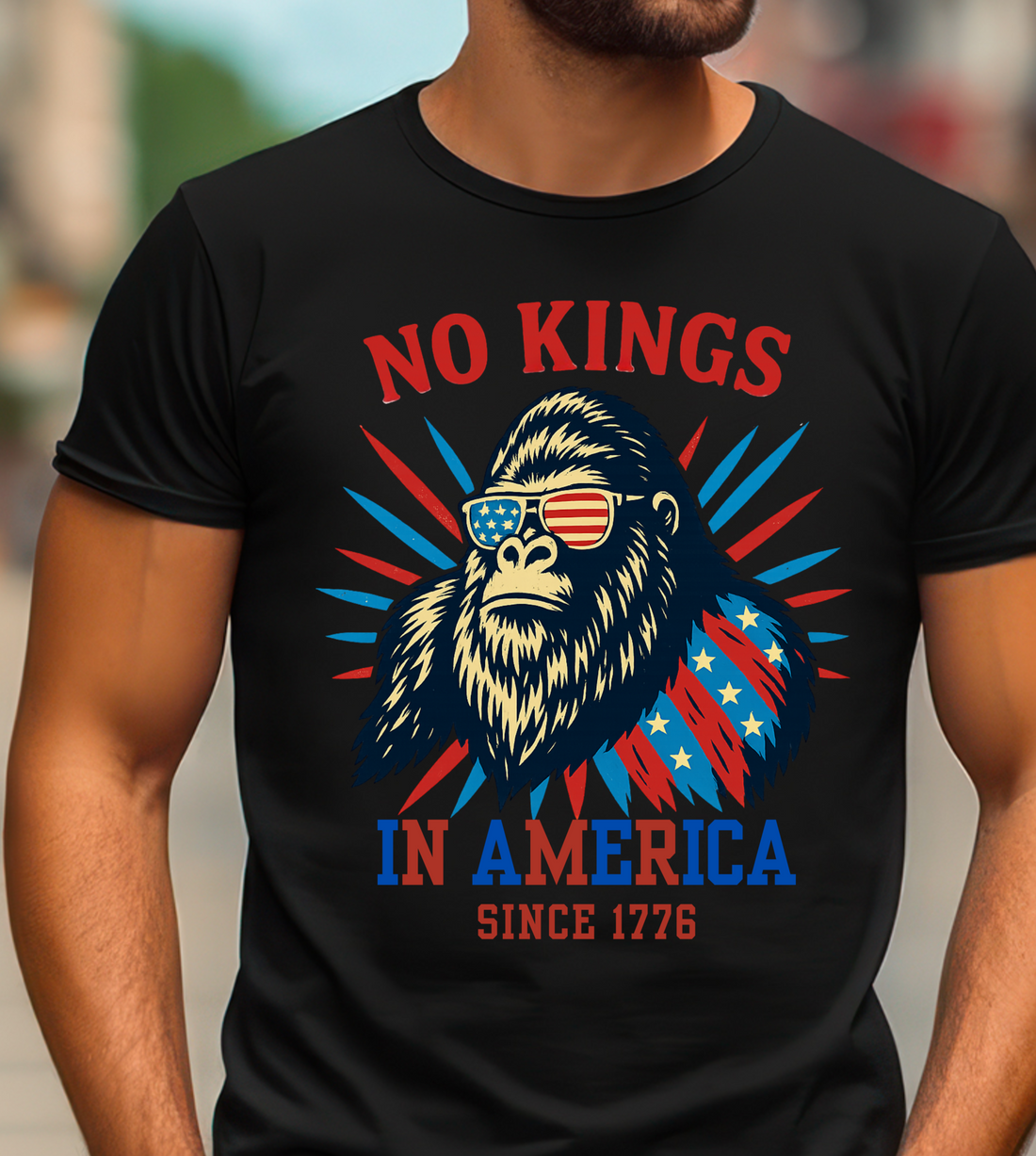 No Kings in USA Shirt, July 4th No Kings Since 1776 T- Shirt!