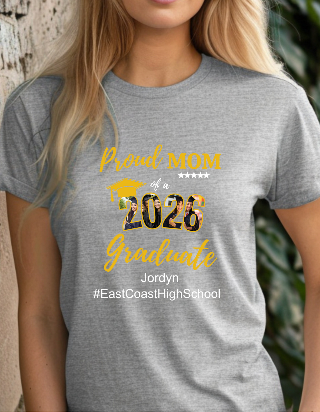 Proud Mom Graduation Tee, Class of 2026 Shirt, Personalized Graduation Gift, Custom Grad Shirt, Graduation Keepsake, Mom Gift Idea