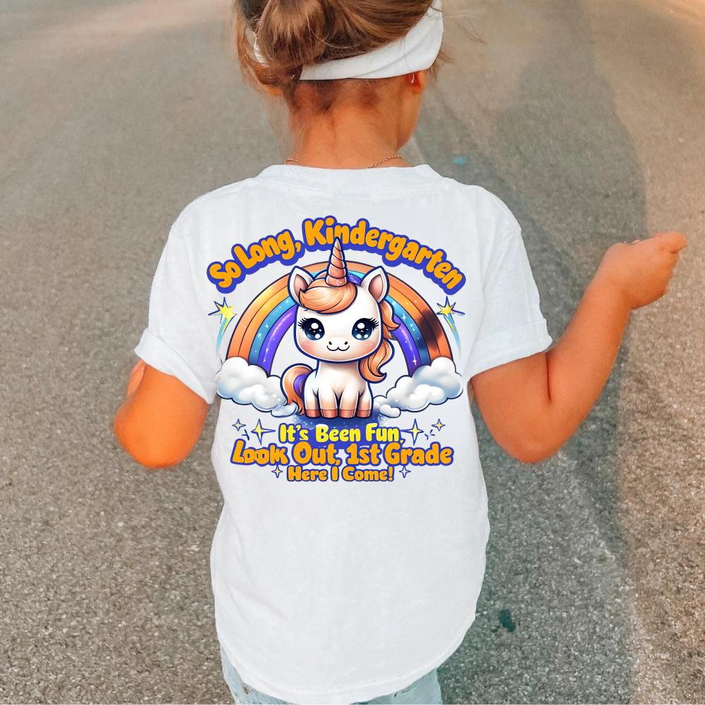 Graduation T- Shirt, Last Day of School T-Shirt, Aesthetic Toddler Tee, Kids Cotton Tee