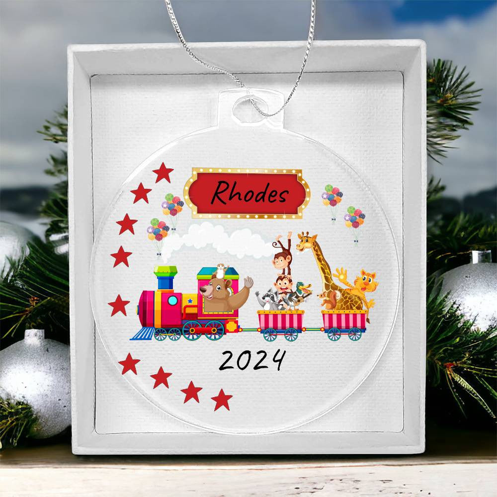 Personalized Kid's Fun Acrylic Hanging Ornament | Birthday | Holidays! Great Gift!