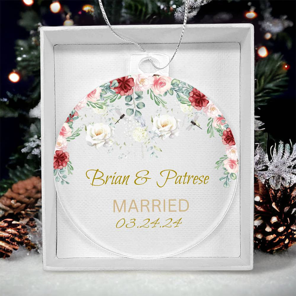 Personalized Mr. & Mrs. Acrylic Ornament!