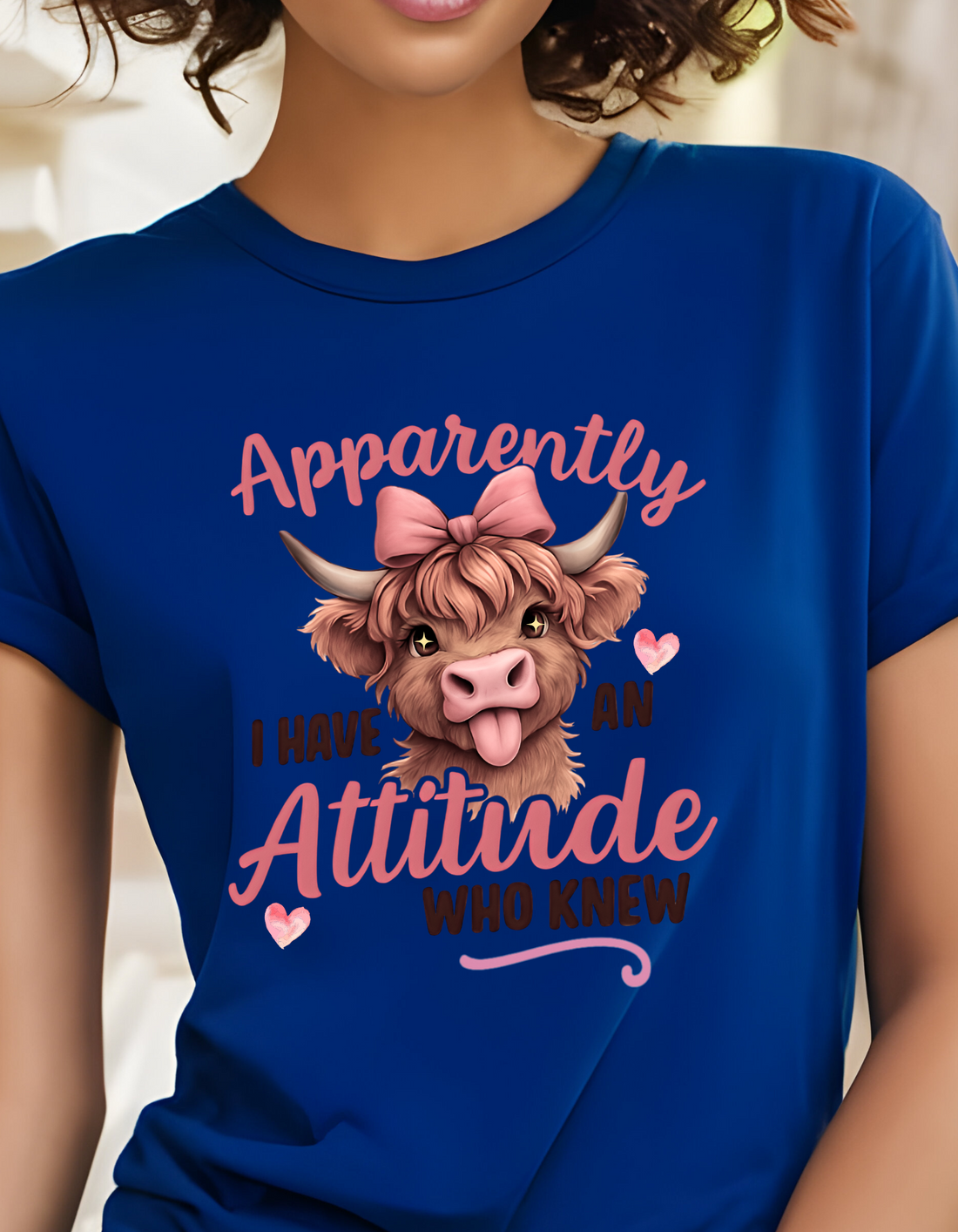 Funny Highland Cow Shirt with Sass and Style! Gift for Sassy Women!