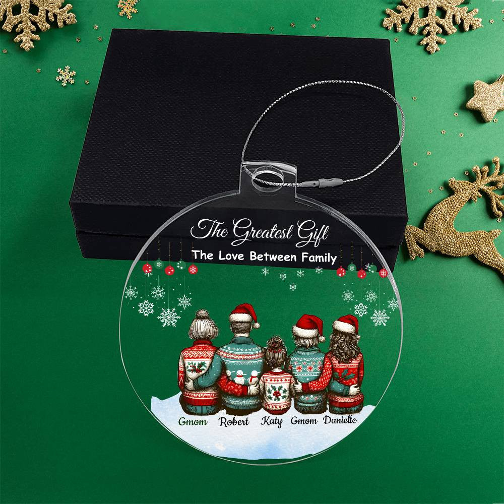 Personalized Family "The Greatest Gift" Christmas Ornament