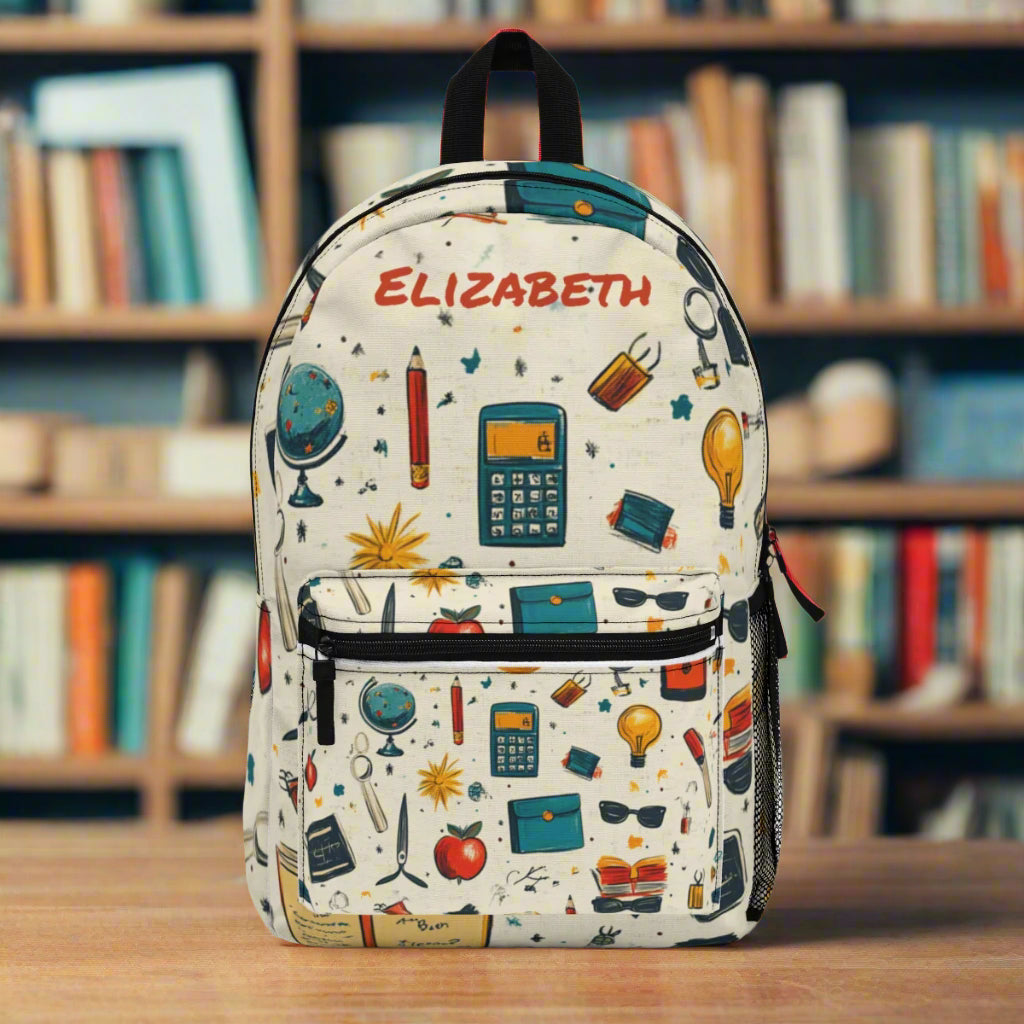 Personalized Back to School Kids playful collage | Lunch Bag