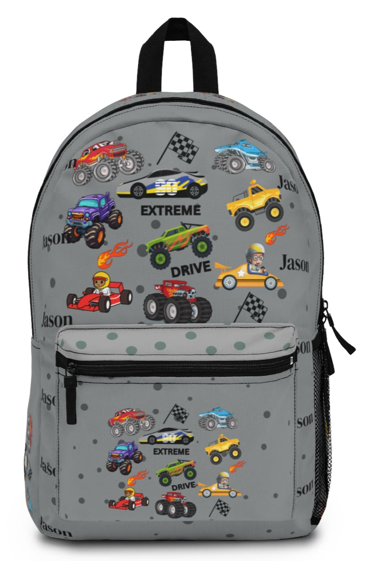Personalize Back to School Truck Lover's Themed Backpack