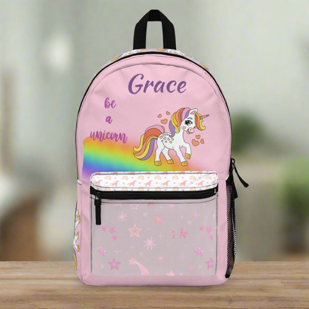 Personalize Back to School Unicorn Lover's Themed Backpack