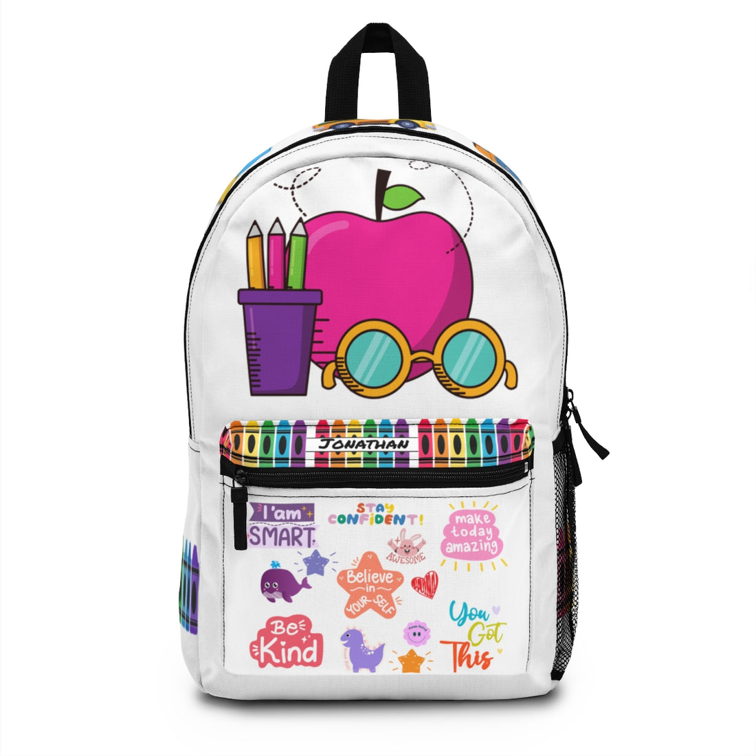 Personalized Kids School Apple for the Teacher Backpack | Lunch Bag