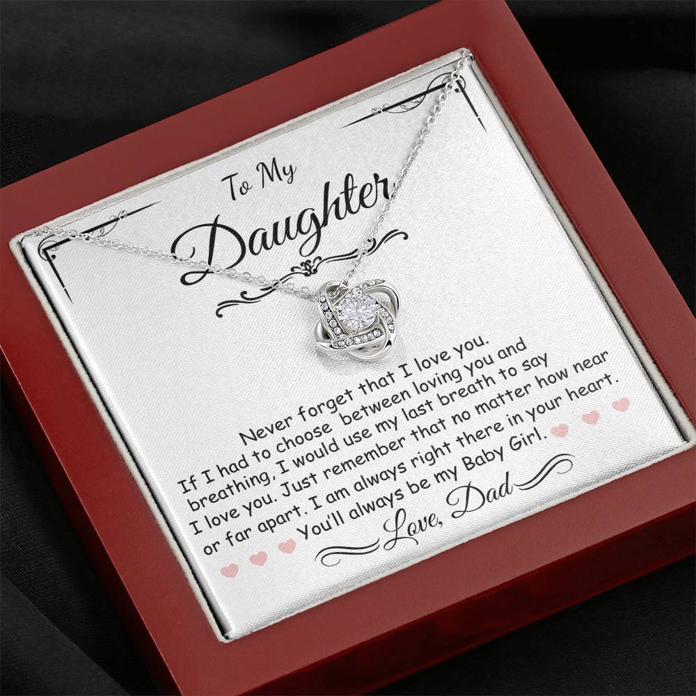 Beautiful Gift for Daughter From Dad/Sentimental Jewelry for Her, Elegant Gift Box