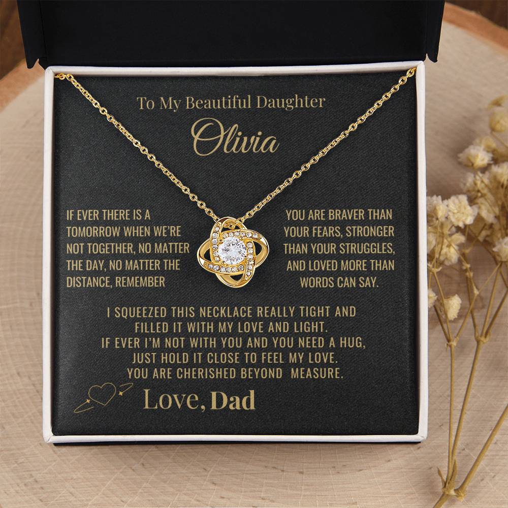 To My Daughter "You Are Cherished" Personalized Necklace