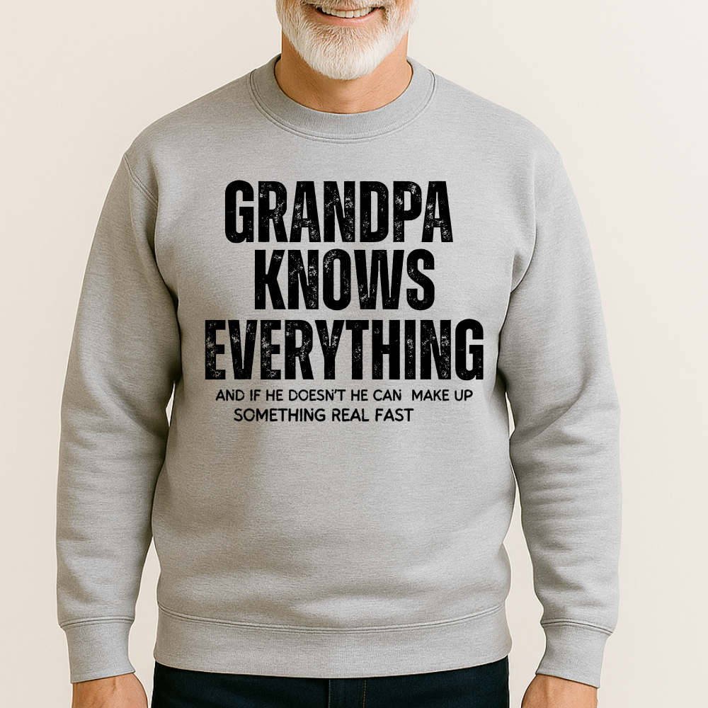 Grandpa Knows Everything, Funny Grandpa Shirt, Best Grandpa Gift, Cool Grandpa Birthday