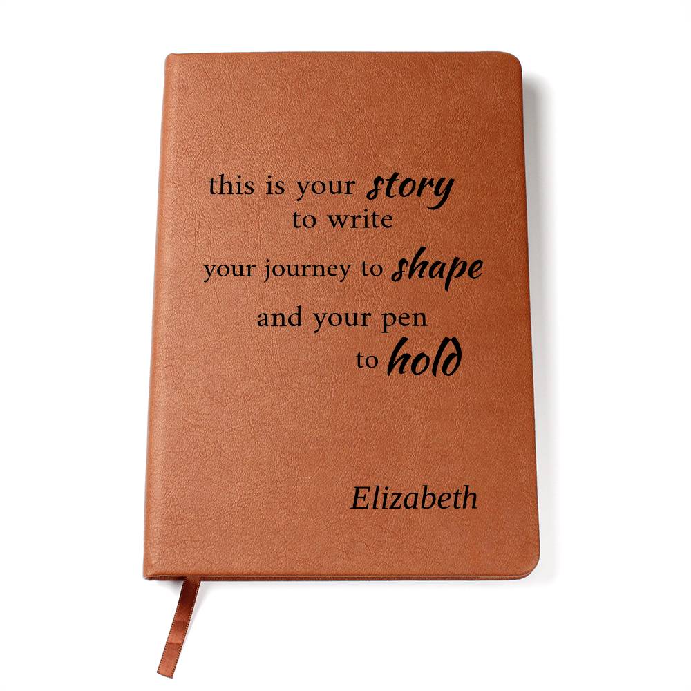Personalized Inspirational Journal – Custom Name Notebook – “This Is Your Story” Motivational Gift – Self Growth Writing Journal