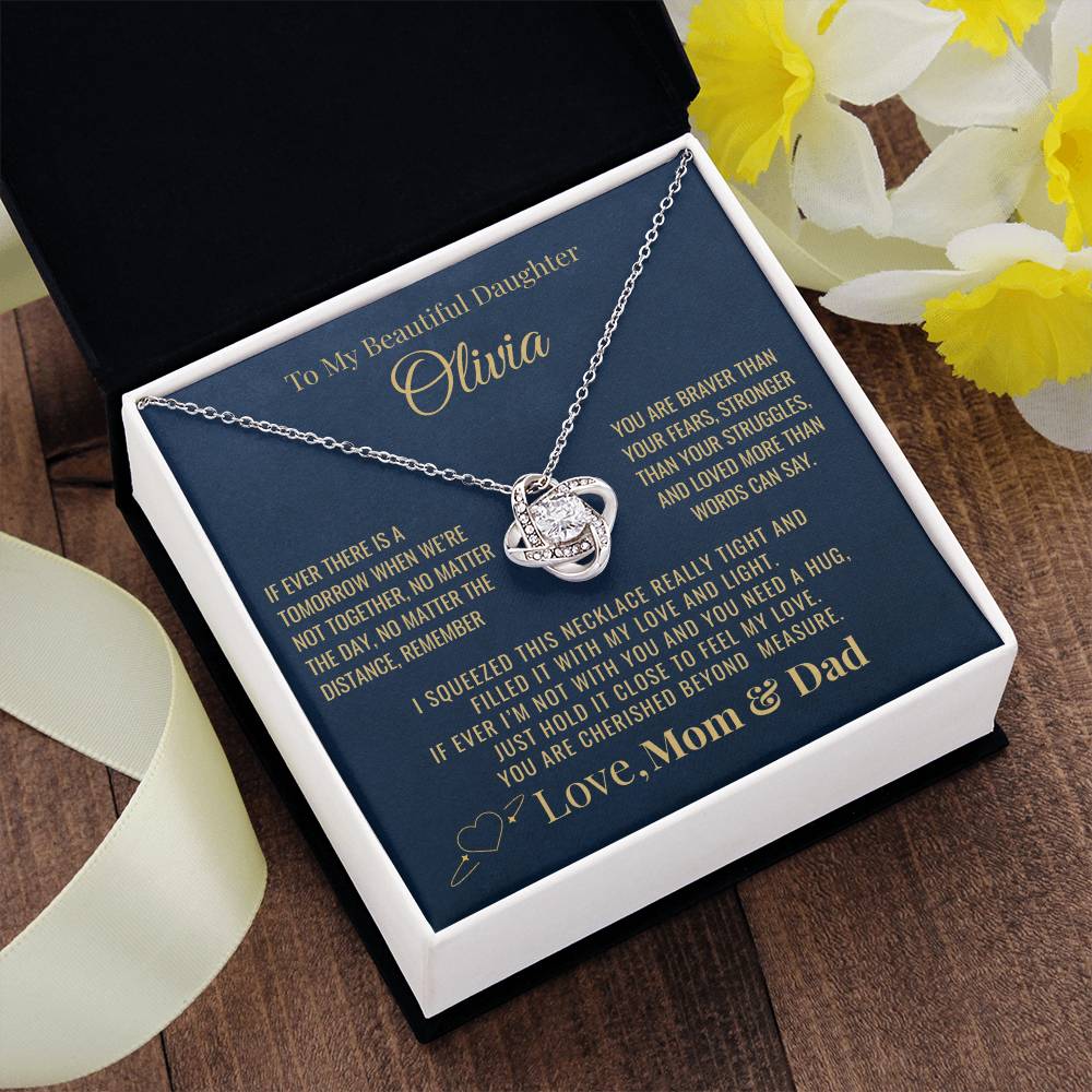 To My Daughter "You Are Cherished" Personalized Necklace