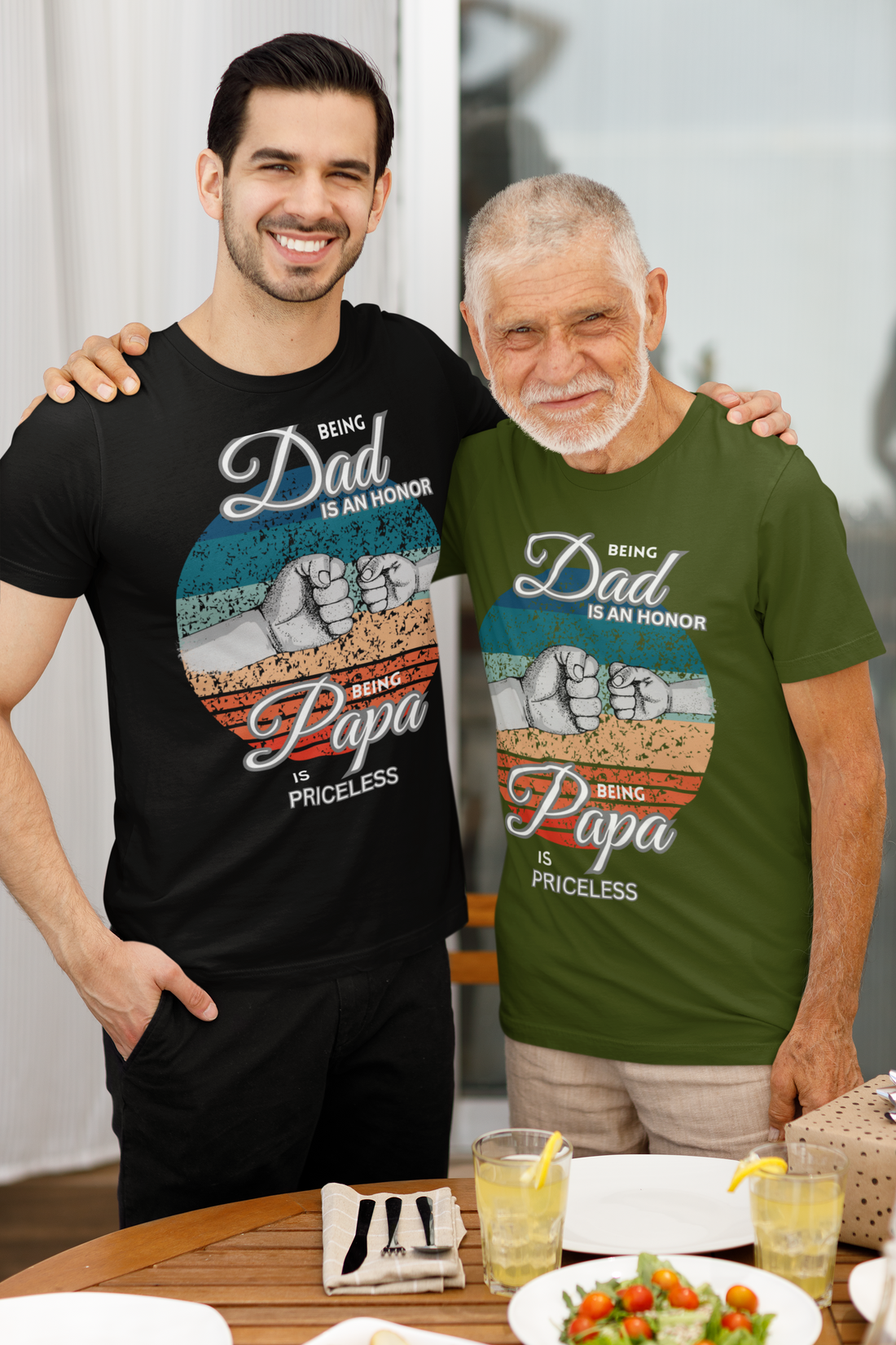 "Being Dad is an Honor" Short Sleeve T-Shirt