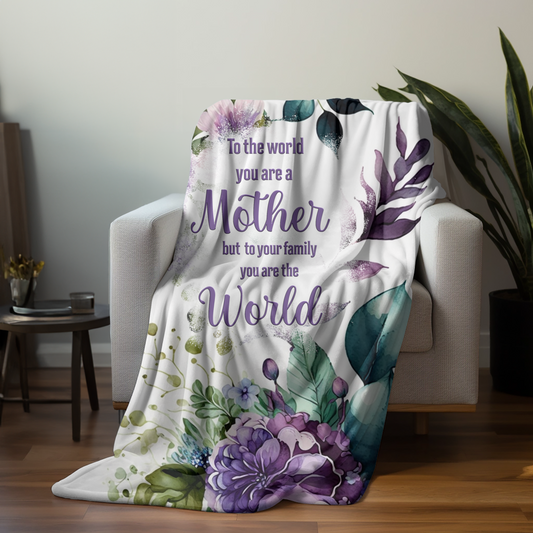 To My Mother Premium Sherpa Blanket 50x60