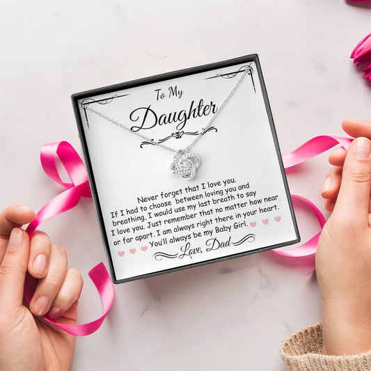 Beautiful Gift for Daughter From Dad/Sentimental Jewelry for Her, Elegant Gift Box