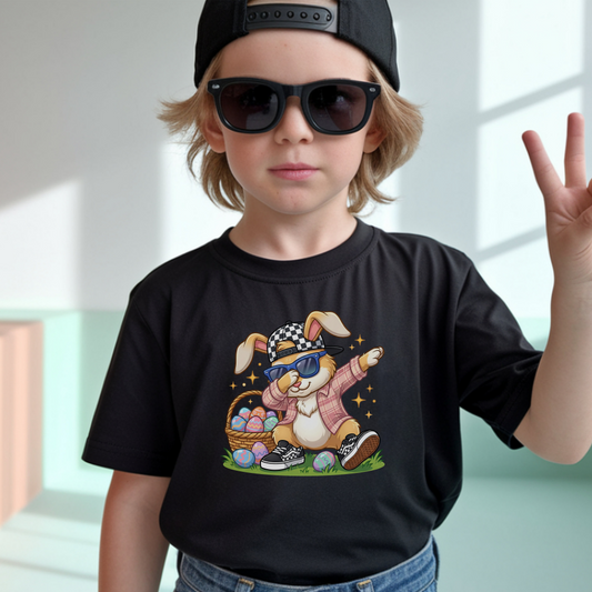Funny Easter T-Shirt, Dabbing Bunny Easter Shirt, Easter Bunny Kids Shirt, Cute Easter Apparel, Funny Kids Tee, Easter Gift Idea