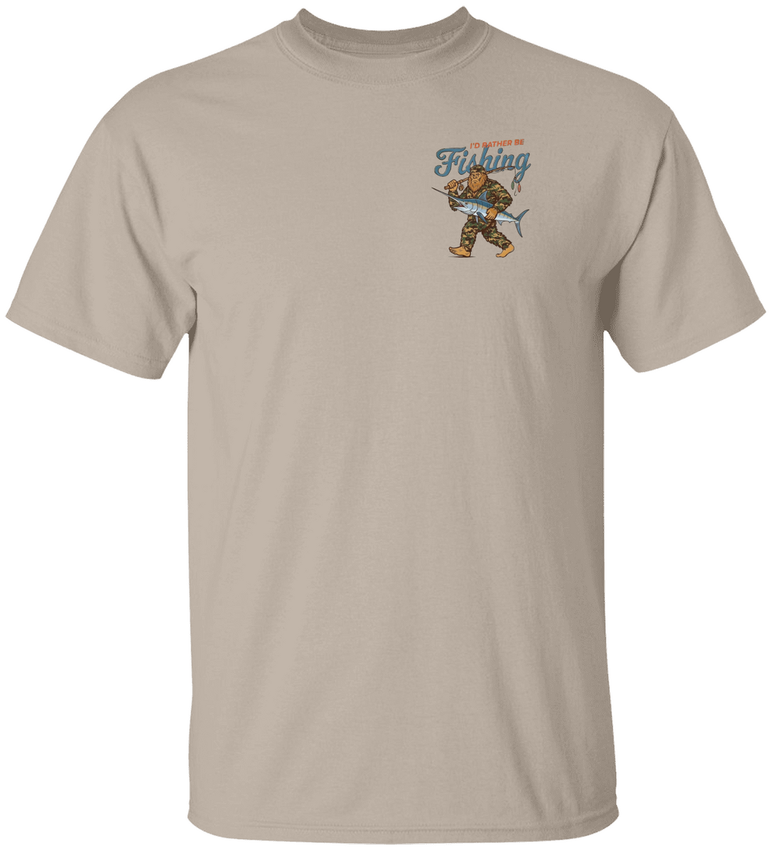 Bigfoot Fishing Shirt - Funny Sasquatch Tee for Enthusiasts