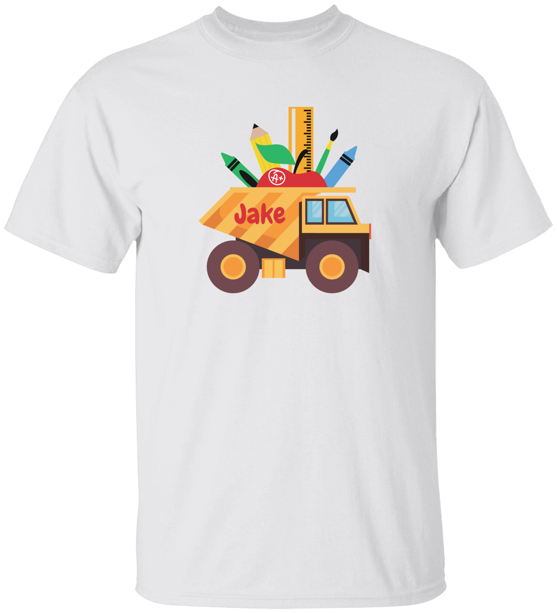 Custom Kids Construction Truck Tee