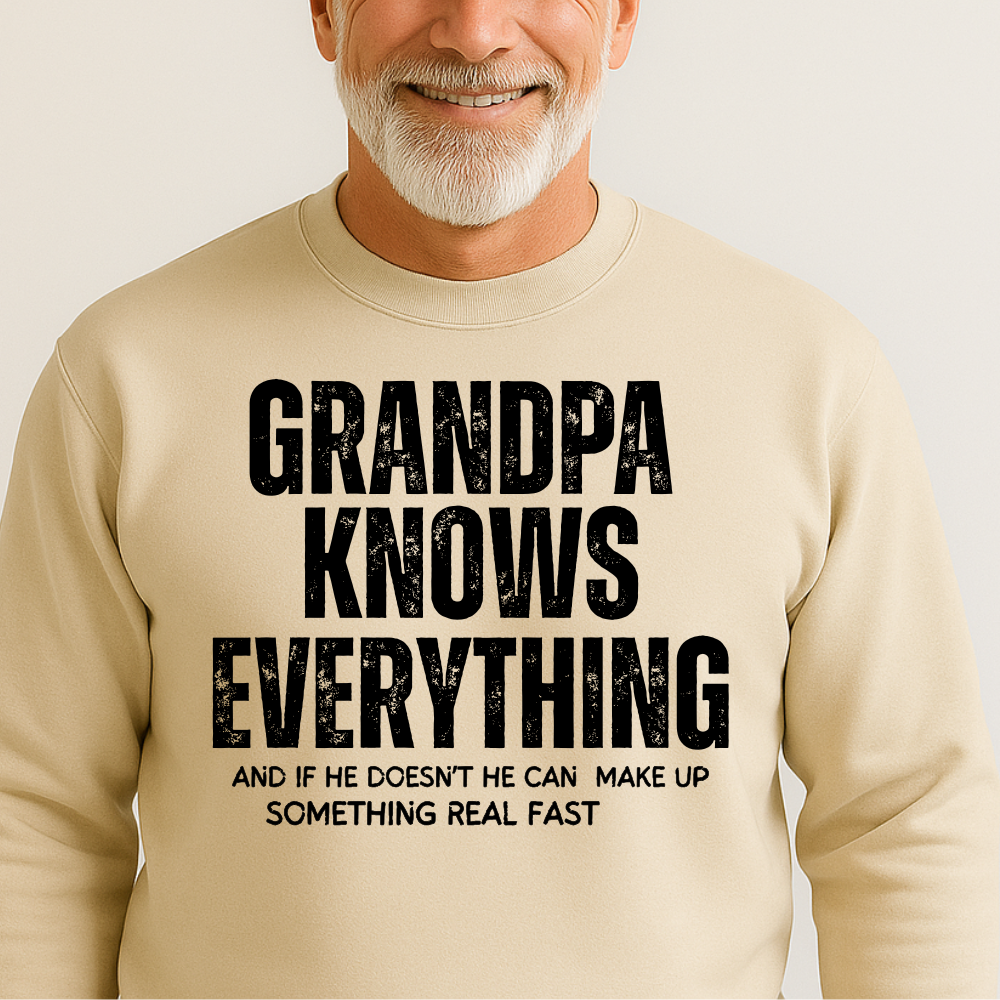 Grandpa Knows Everything, Funny Grandpa Shirt, Best Grandpa Gift, Cool Grandpa Birthday