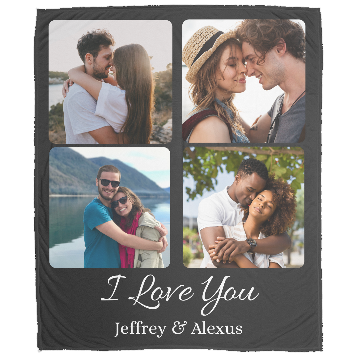 Personalized Couple Photo Blanket