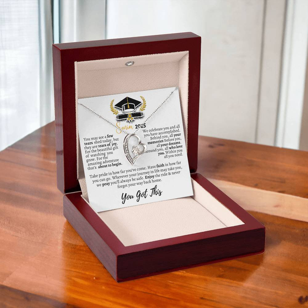 Graduation necklace, Graduation gift, "Congratulations Class of 2025" | Forever Love Necklace