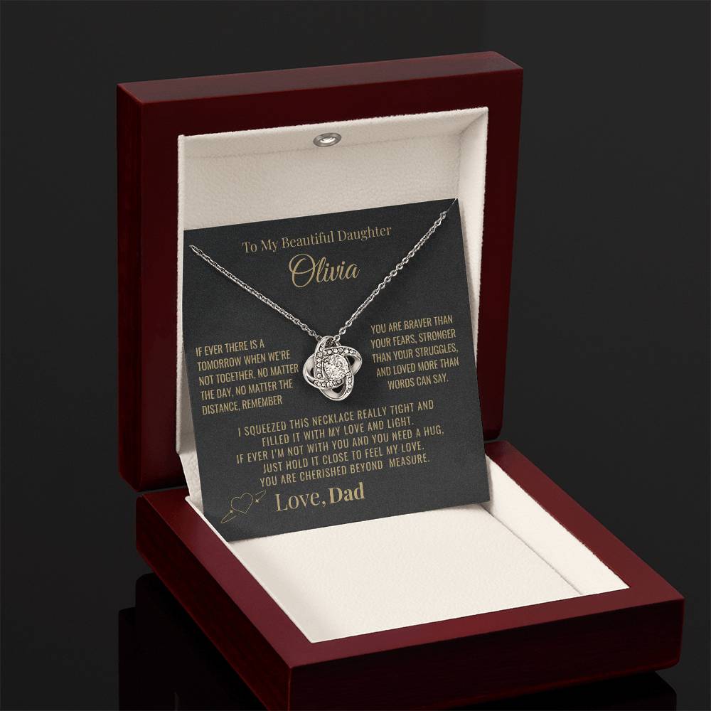 To My Daughter "You Are Cherished" Personalized Necklace