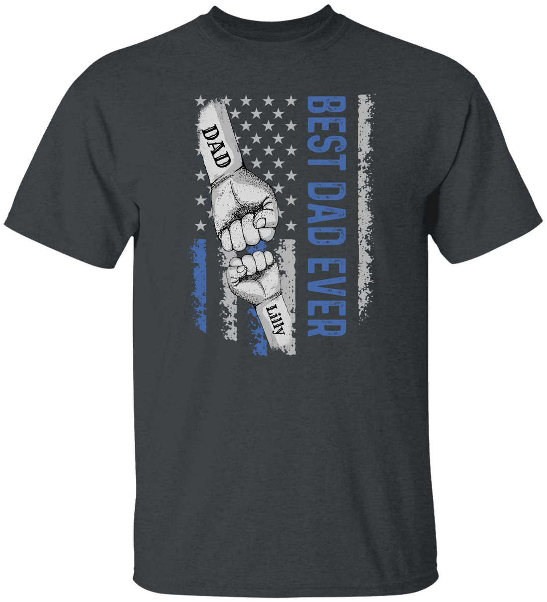 Personalized Best Dad Ever Raised Fist Bump Shirt!