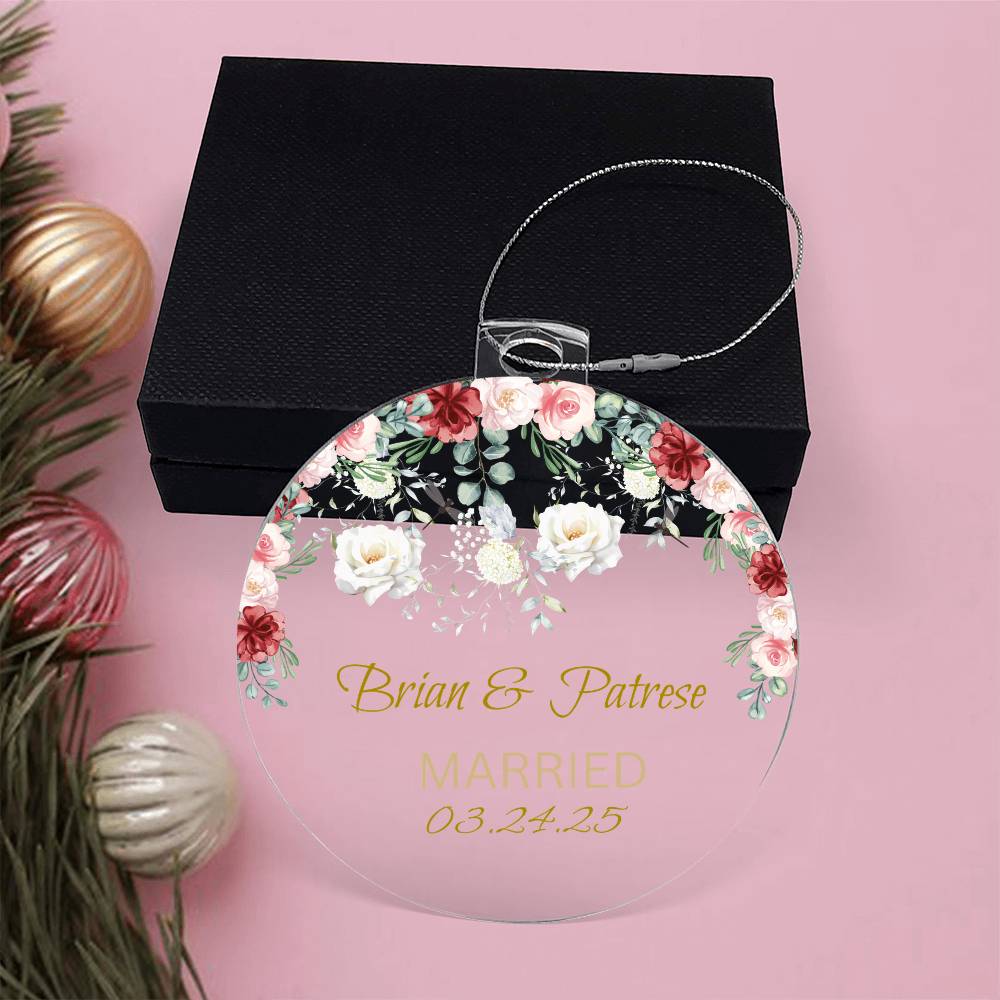 Personalized Mr. & Mrs. Acrylic Ornament!