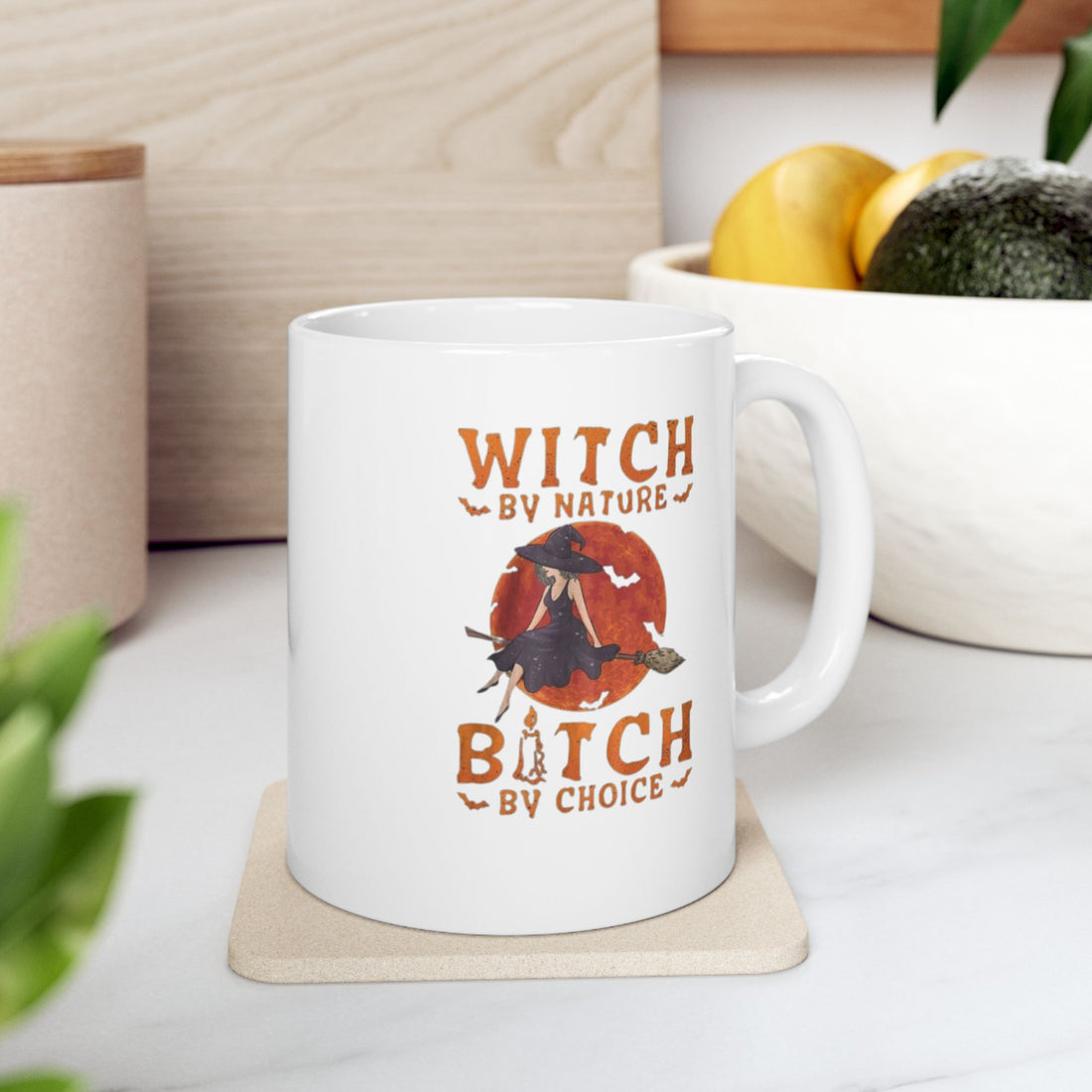 Funny Custom Witch-Themed Ceramic Coffee Mug
