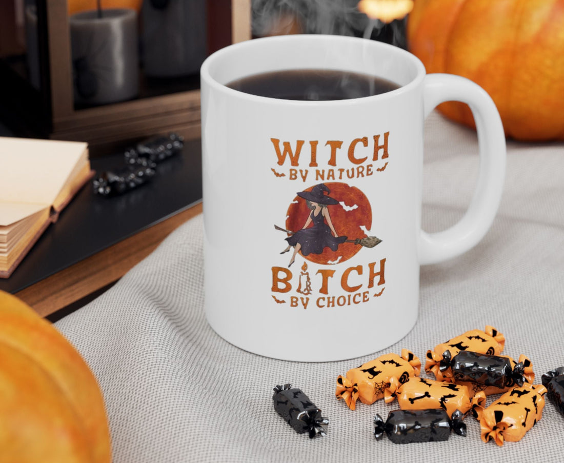 Funny Custom Witch-Themed Ceramic Coffee Mug