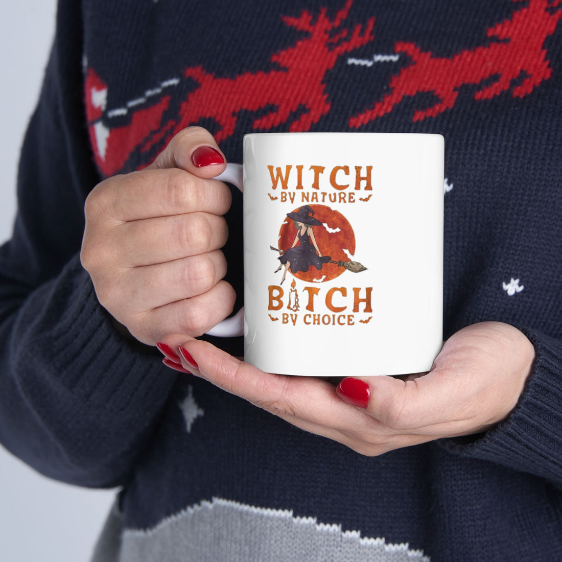 Funny Custom Witch-Themed Ceramic Coffee Mug