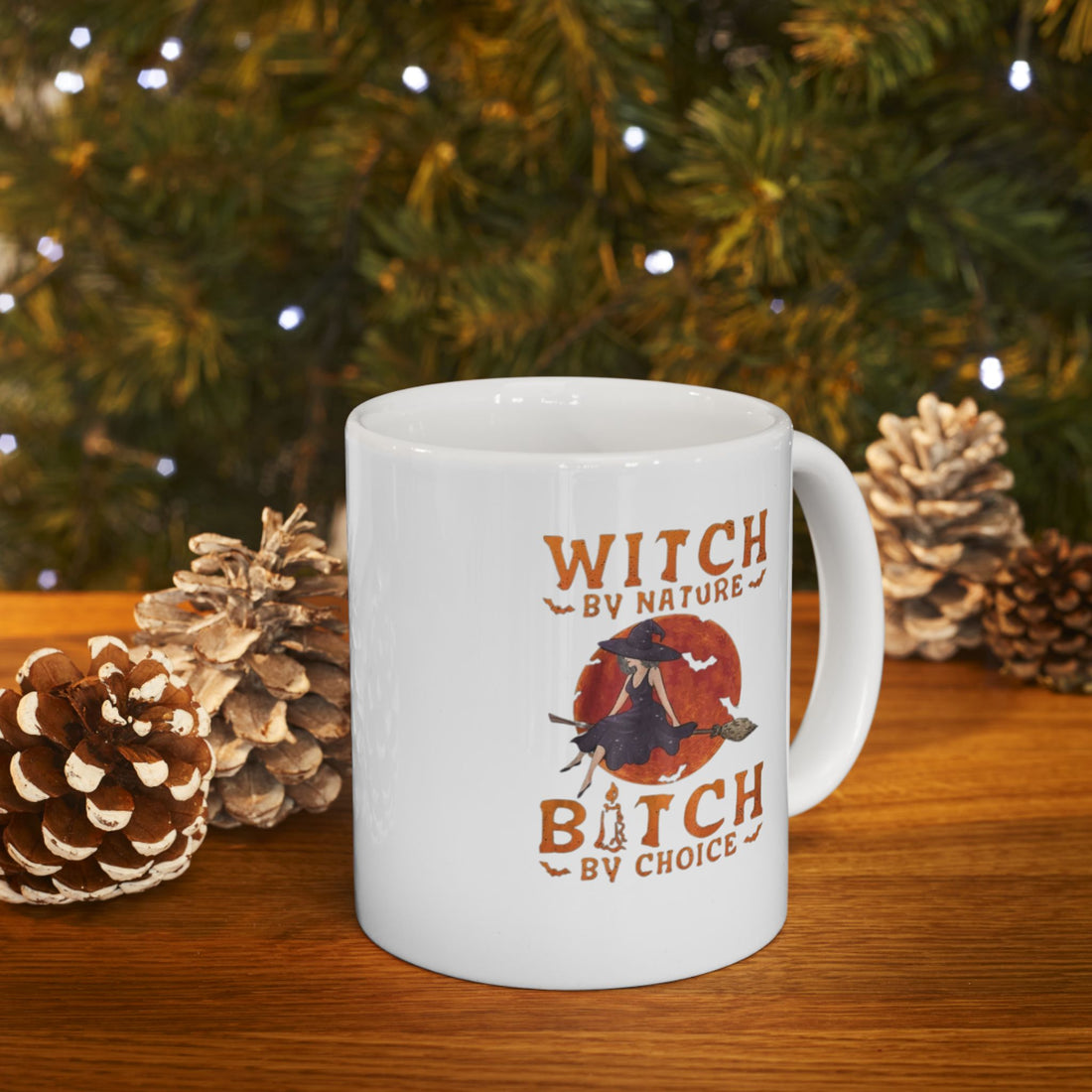 Funny Custom Witch-Themed Ceramic Coffee Mug