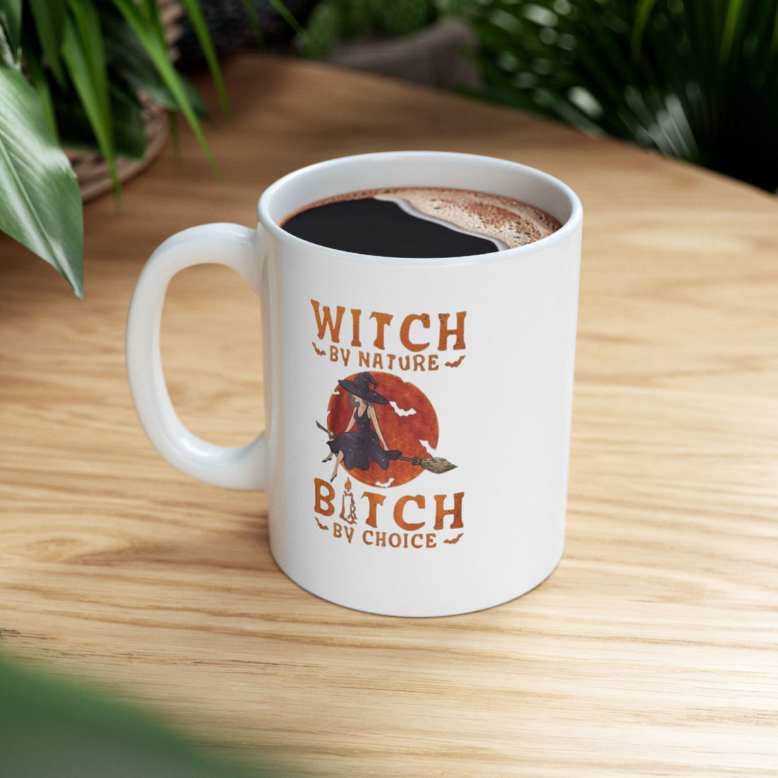 Funny Custom Witch-Themed Ceramic Coffee Mug