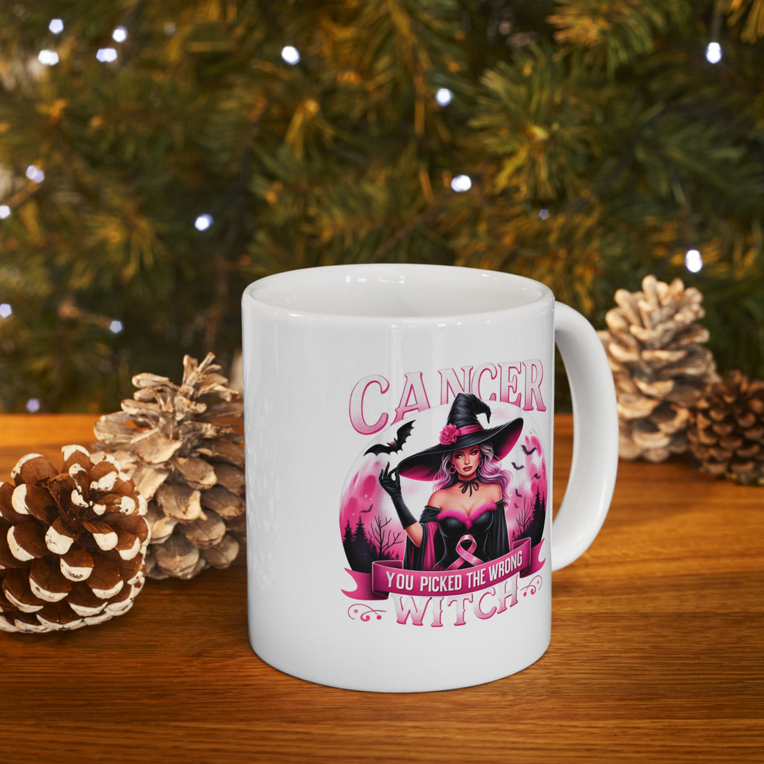 Custom Cancer Witch Warrior-Themed Ceramic Mug - Perfect Gift