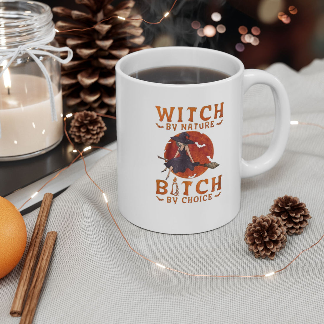 Funny Custom Witch-Themed Ceramic Coffee Mug