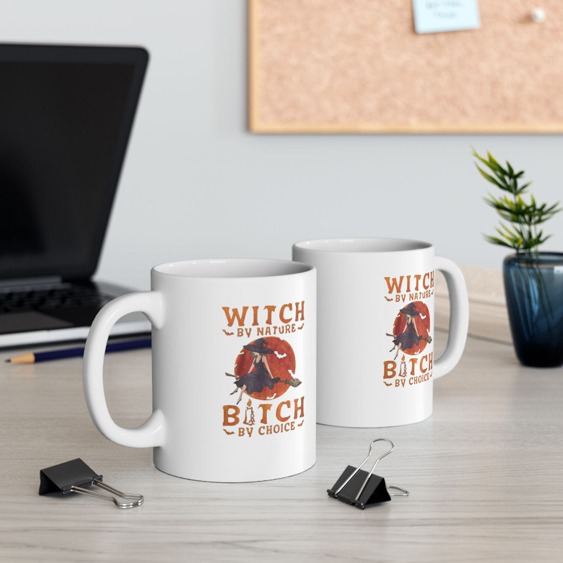 Funny Custom Witch-Themed Ceramic Coffee Mug