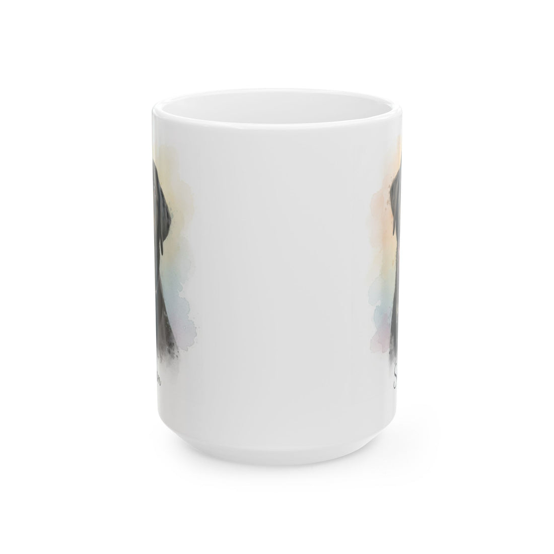 Personalized Pet Portrait Mug, Custom Dog Watercolor Gift, Ceramic Coffee Cup for Pet Lovers, Memorial Keepsake