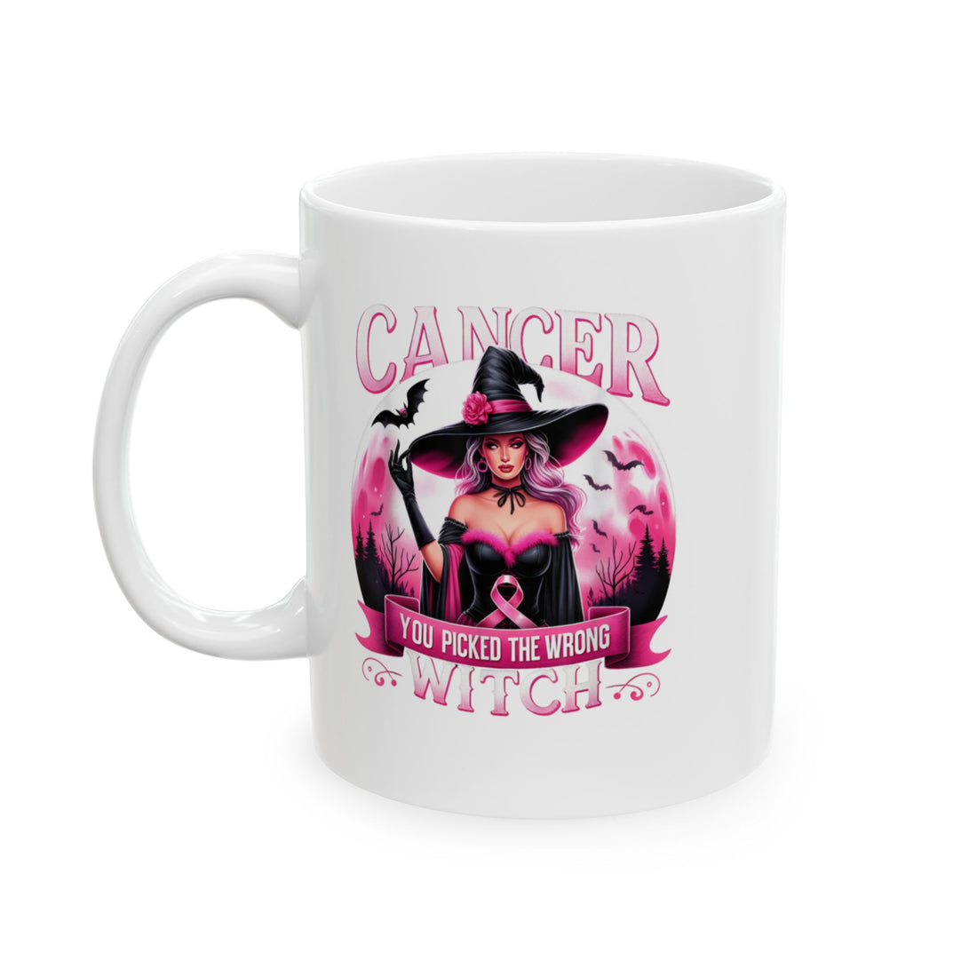 Custom Cancer Witch Warrior-Themed Ceramic Mug - Perfect Gift