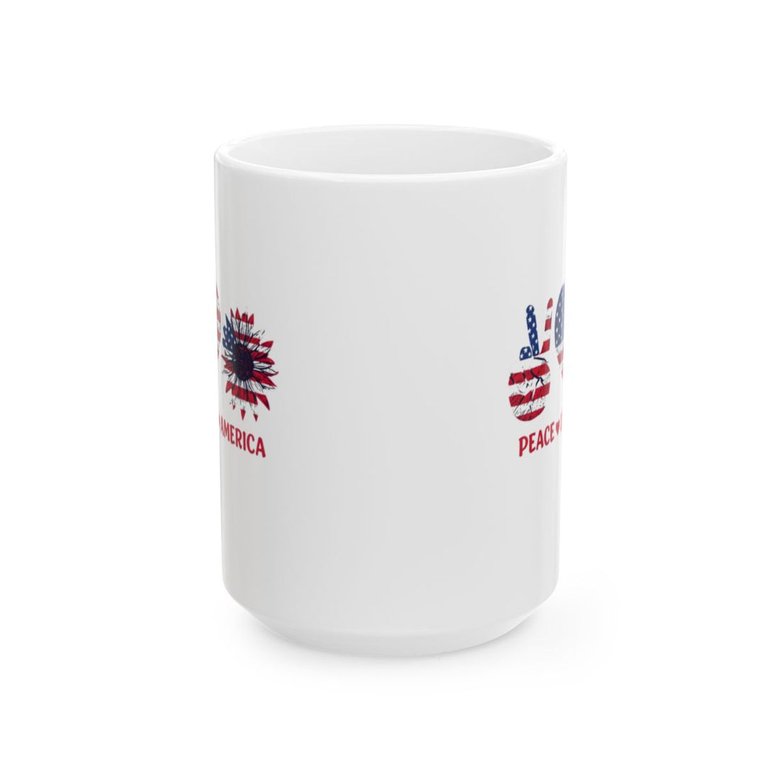 Patriotic Ceramic Mug, American Flag Coffee Cup, Independence Day Gift, USA Pride Mug, Veterans Day Mug