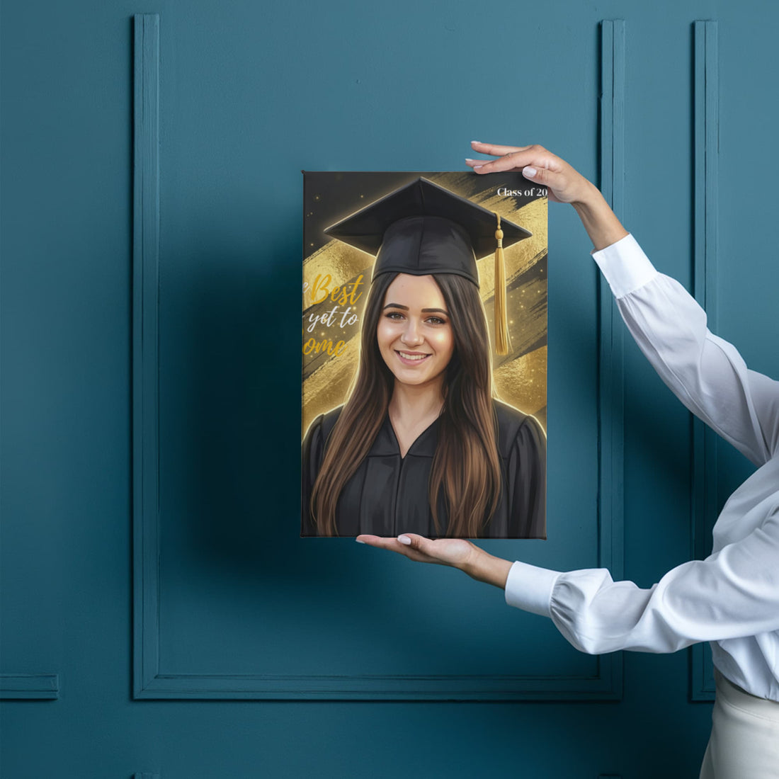 Custom Graduation Photo Gallery Wrapped Canvas, Personalized Grad Gift 2026 - Class of 2026 Keepsake