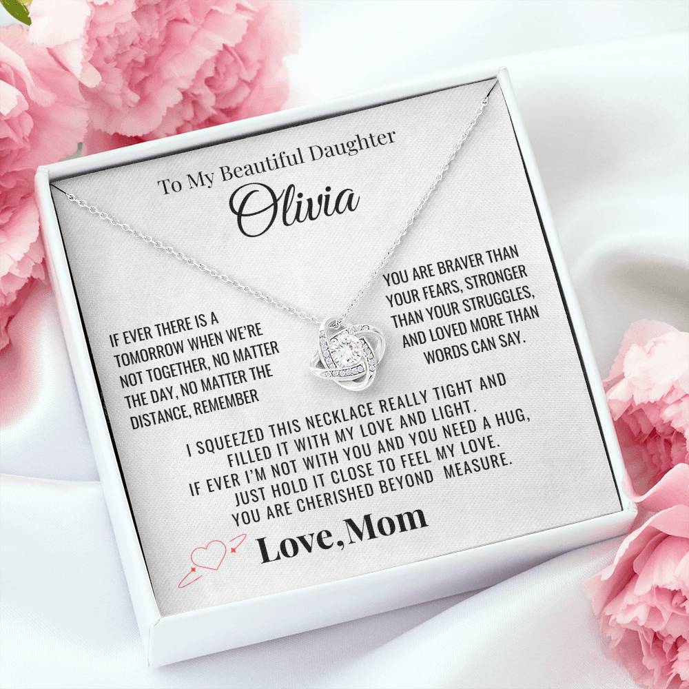 To My Daughter "You Are Cherished" Personalized Necklace