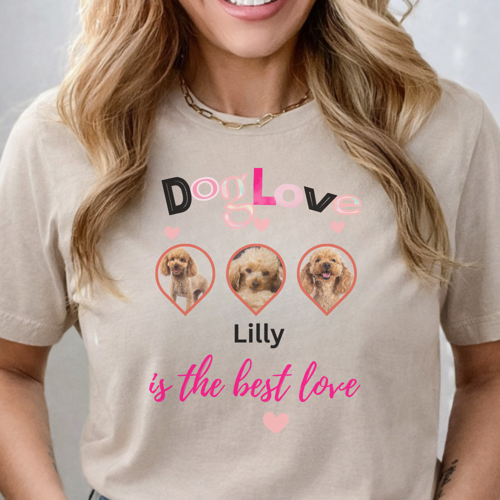 Custom Dog Lover T-Shirt, Personalized Pet Lover Tee, Pet Photo Gift