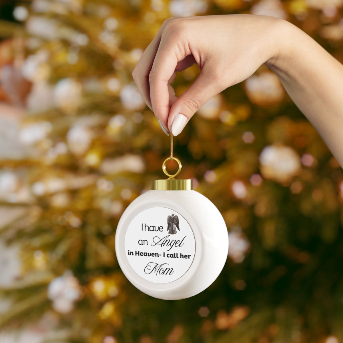 Angels in Heaven Hanging Ball Acrylic Ornament | Family Memorial