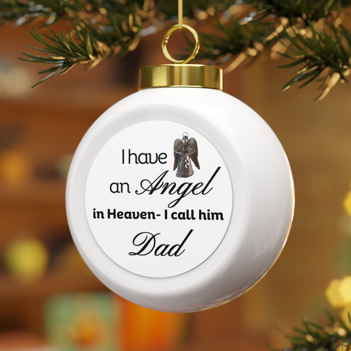 Angels in Heaven Hanging Ball Acrylic Ornament | Family Memorial