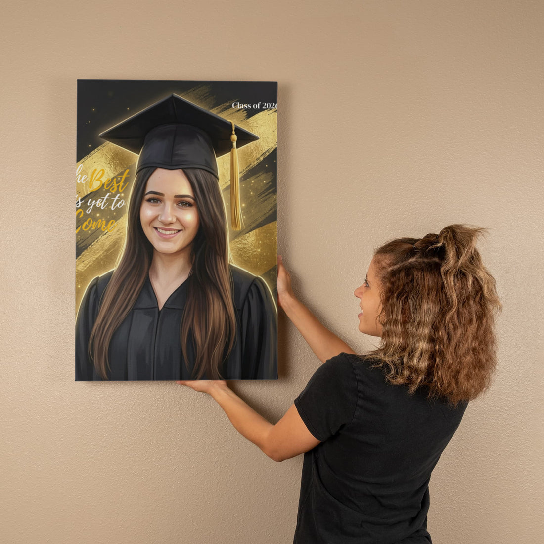 Custom Graduation Photo Gallery Wrapped Canvas, Personalized Grad Gift 2026 - Class of 2026 Keepsake