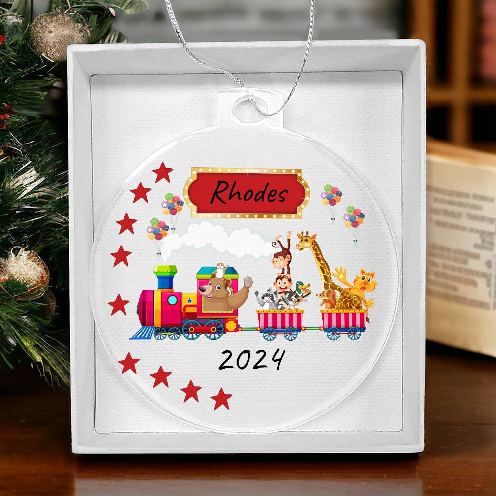 Personalized Kid's Fun Acrylic Hanging Ornament | Birthday | Holidays! Great Gift!