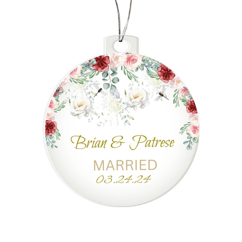 Personalized Mr. & Mrs. Acrylic Ornament!