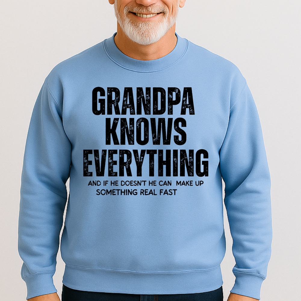 Grandpa Knows Everything, Funny Grandpa Shirt, Best Grandpa Gift, Cool Grandpa Birthday