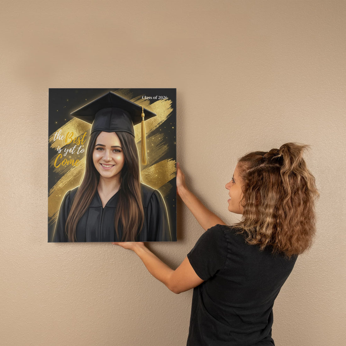 Custom Graduation Photo Gallery Wrapped Canvas, Personalized Grad Gift 2026 - Class of 2026 Keepsake