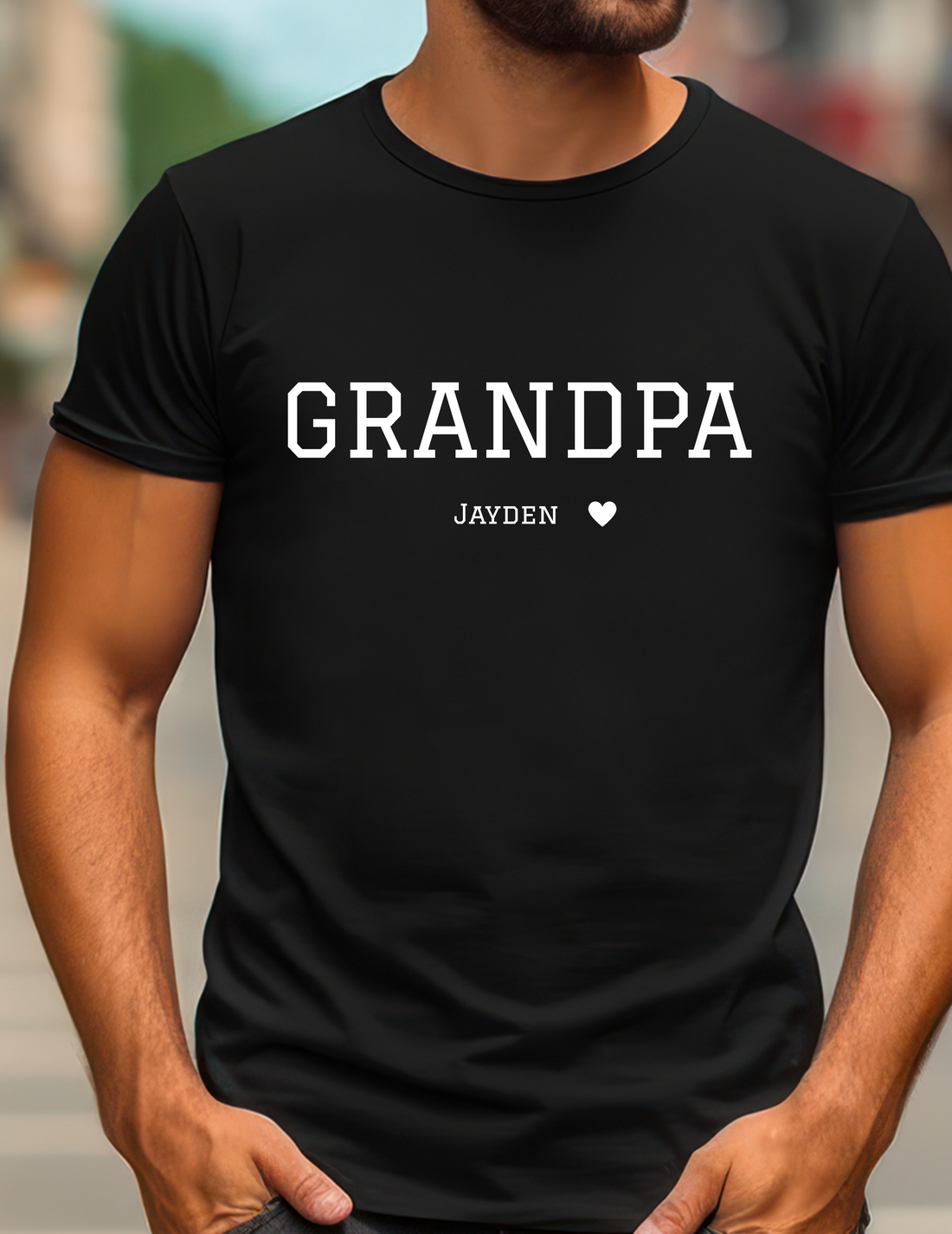 Custom Grandpa Shirt with Grandkids Names, Customized Father's Day Gift for Grandparent